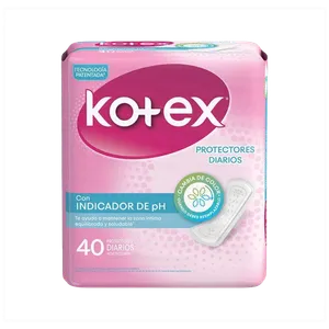 Protectores Diarios Kotex Liner Indicador de PH 40unds